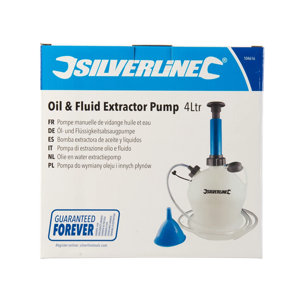 Toolstream Ltd Silverline Oil & Fluid Extractor Pump 4Ltr