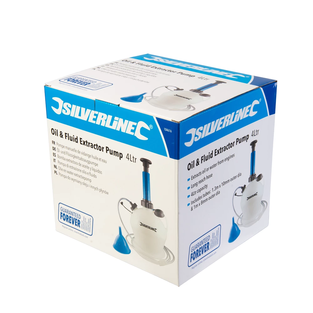 Toolstream Ltd Silverline Oil & Fluid Extractor Pump 4Ltr