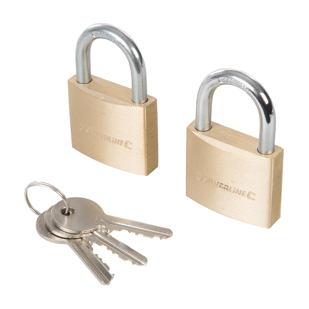 Toolstream Ltd Silverline Keyed Alike Padlocks 2pk
