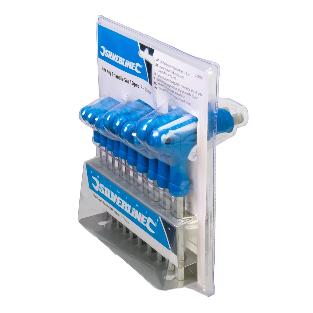 Toolstream Ltd Silverline Hex Key THandle Set 10pce