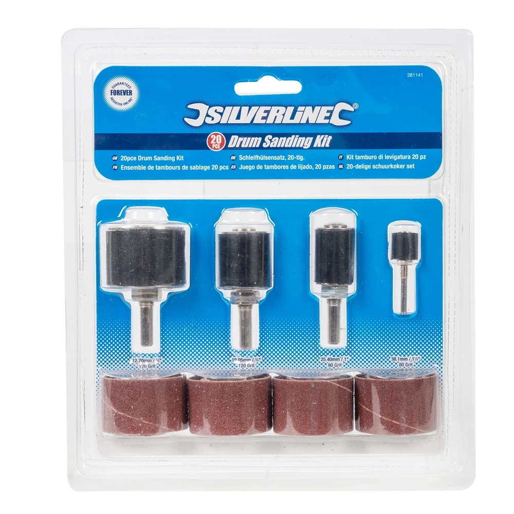 Toolstream Ltd Silverline Drum Sanding Kit 20pce