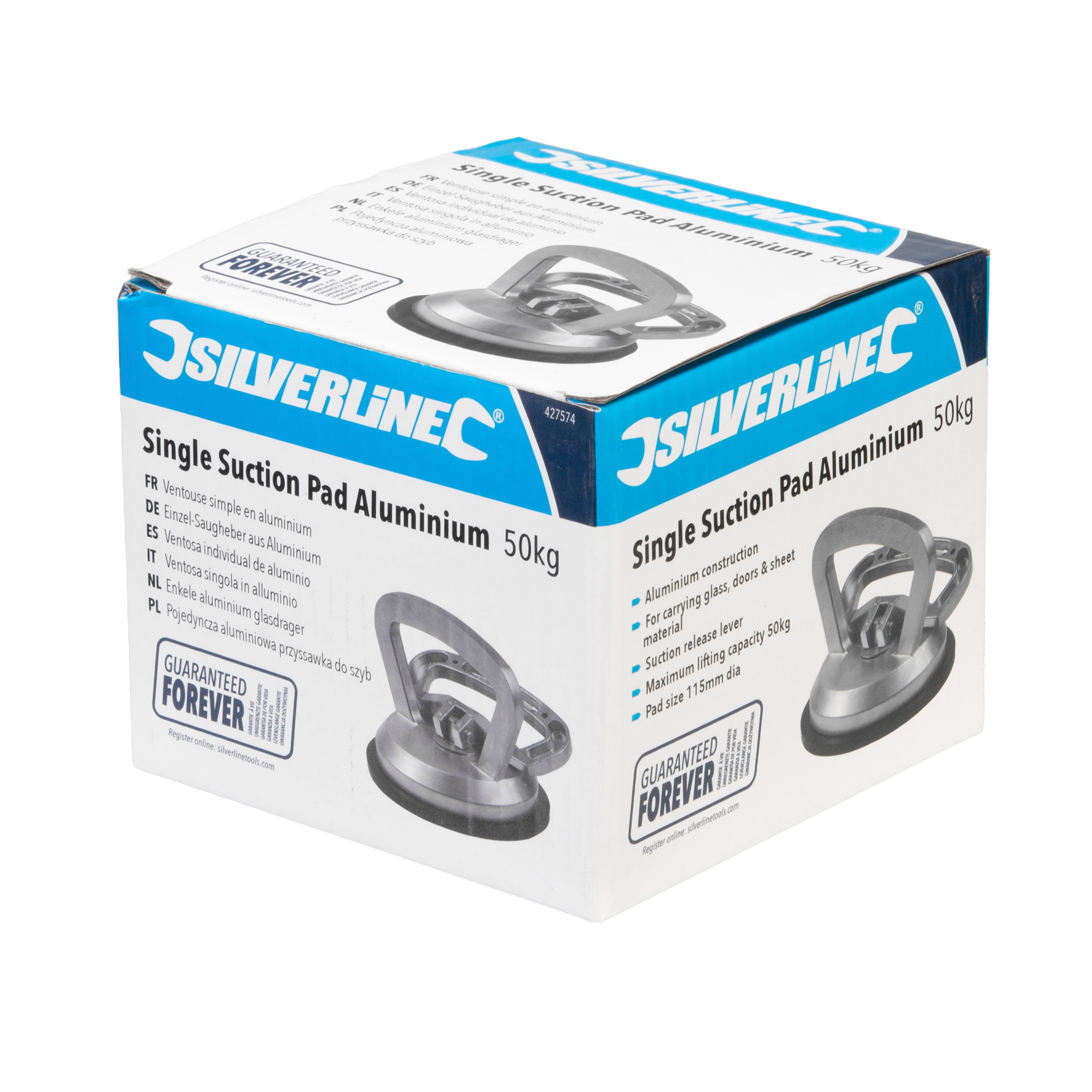 Toolstream Ltd Silverline Suction Pad Aluminium