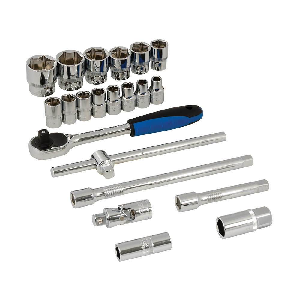 Toolstream Ltd Silverline Socket Wrench Set 1/2" Drive Metric 21pce