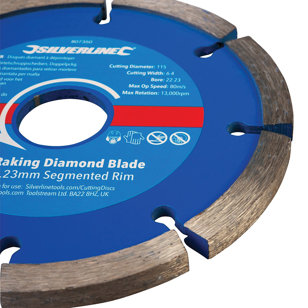 Toolstream Ltd | Silverline Mortar Raking Diamond Blade 2pk