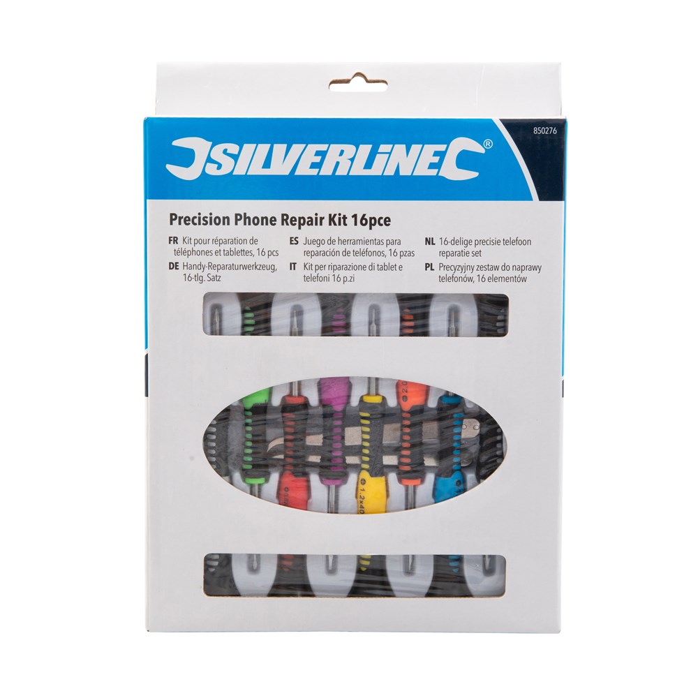 Toolstream Ltd Silverline Precision Phone Repair Kit 16pce