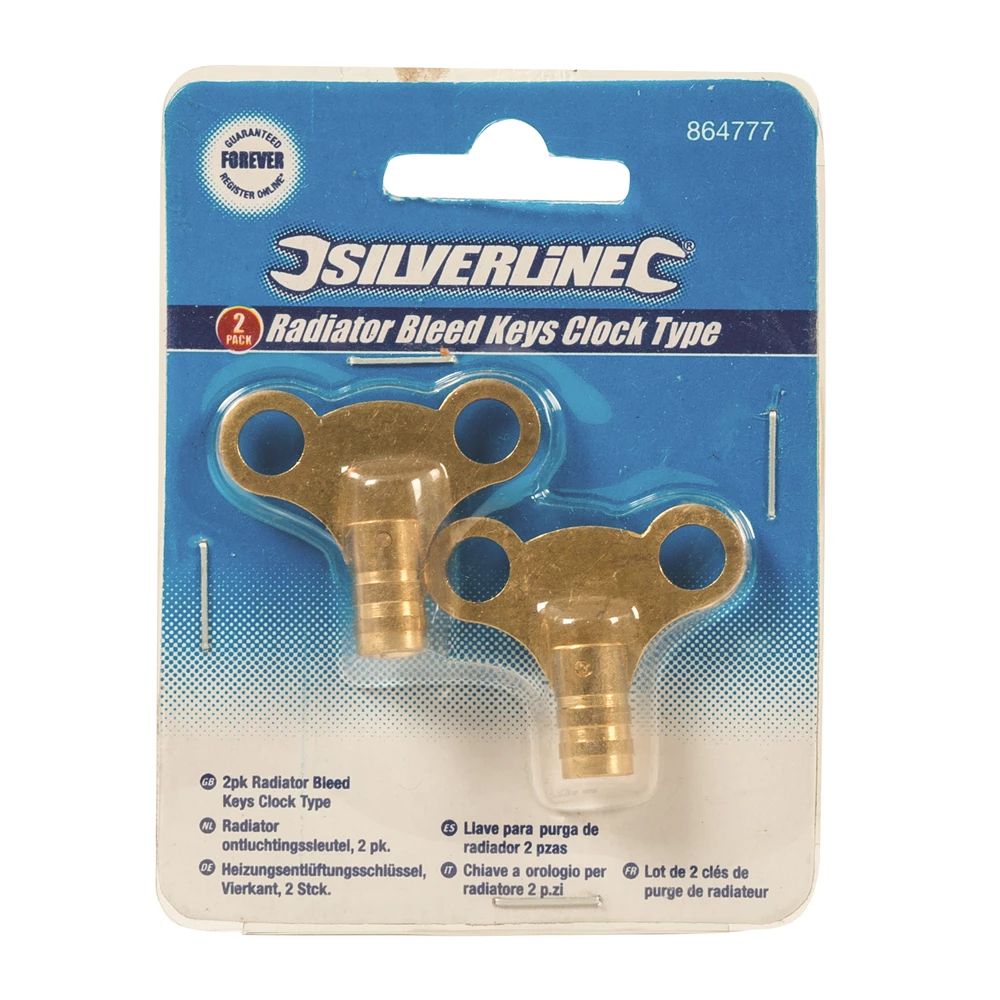 Toolstream Ltd Silverline Radiator Bleed Keys Clock Type 2pk