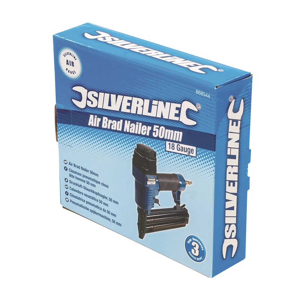 Toolstream Ltd Silverline Air Brad Nailer 50mm