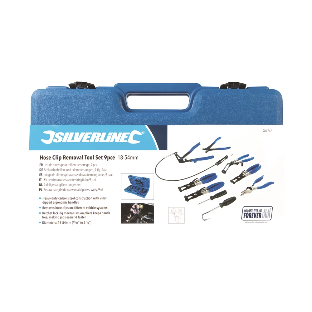 Toolstream Ltd Silverline Hose Clip Removal Tool Set 9pce