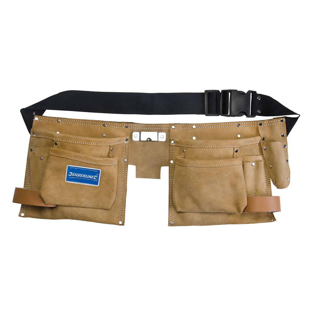 Toolstream Ltd | Silverline Double Pouch Tool Belt 8 Pocket