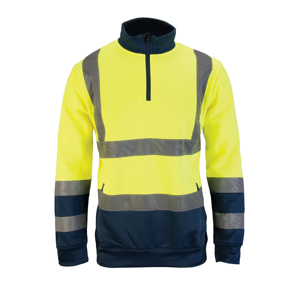 Toolstream Ltd | Tough Grit Hi-Vis 2-Tone Sweatshirt Yellow/Navy